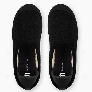 Mahabis Curve Black Women's Slippers Size 8 Wool